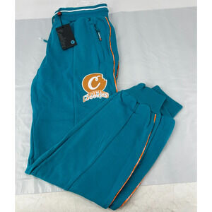 Cookies Pants Mens M Teal Athletic Track Joggers NWT (C16)